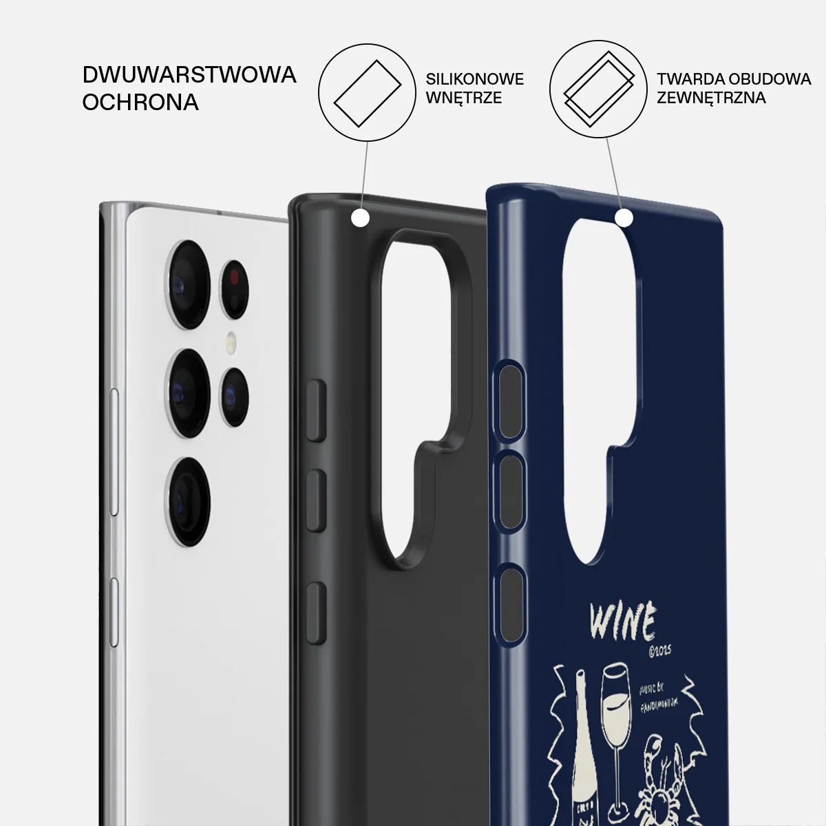 Wine & Dine - Samsung Galaxy S22 Ultra Etui - Image 2