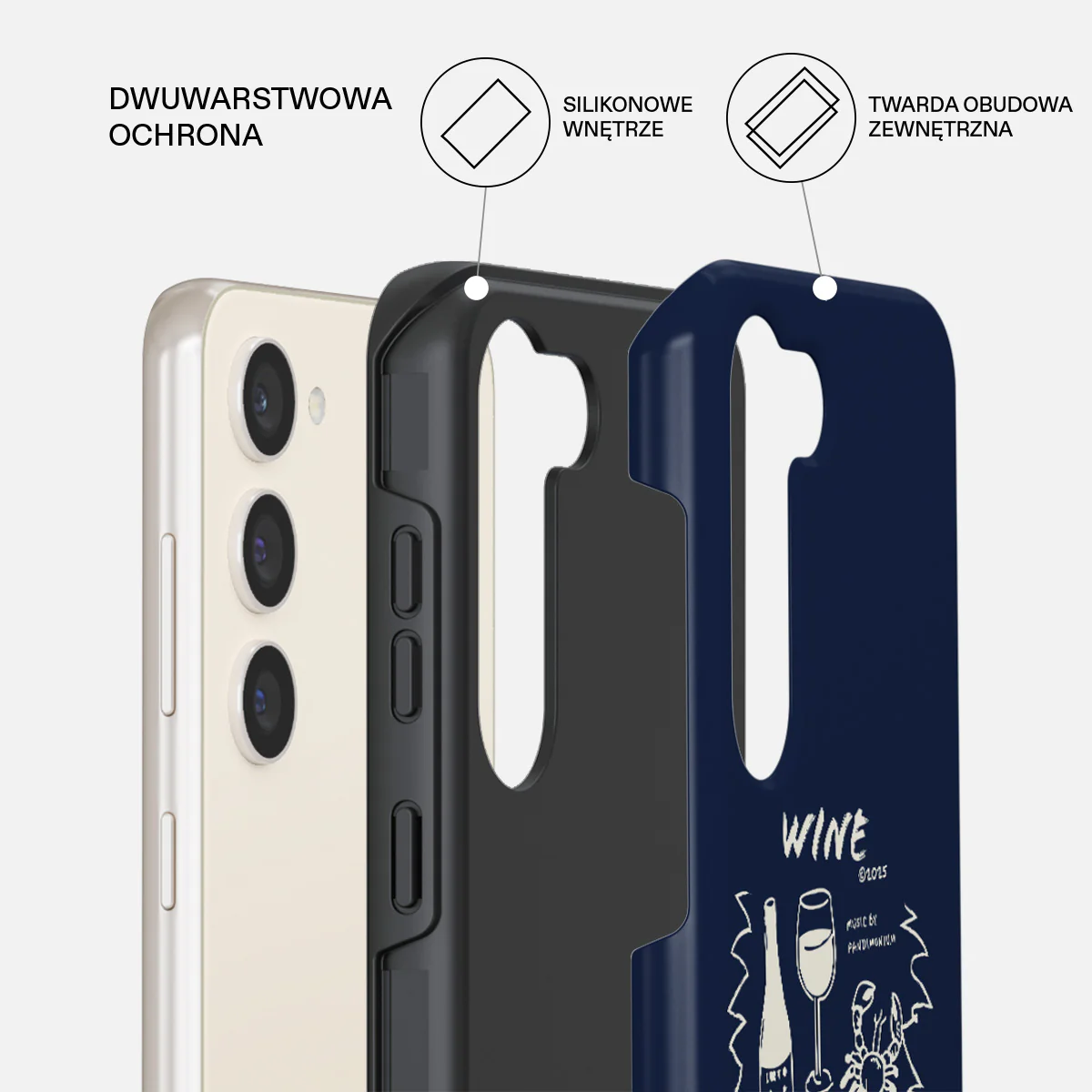 Wine & Dine - Samsung Galaxy S23 Plus Etui - Image 2