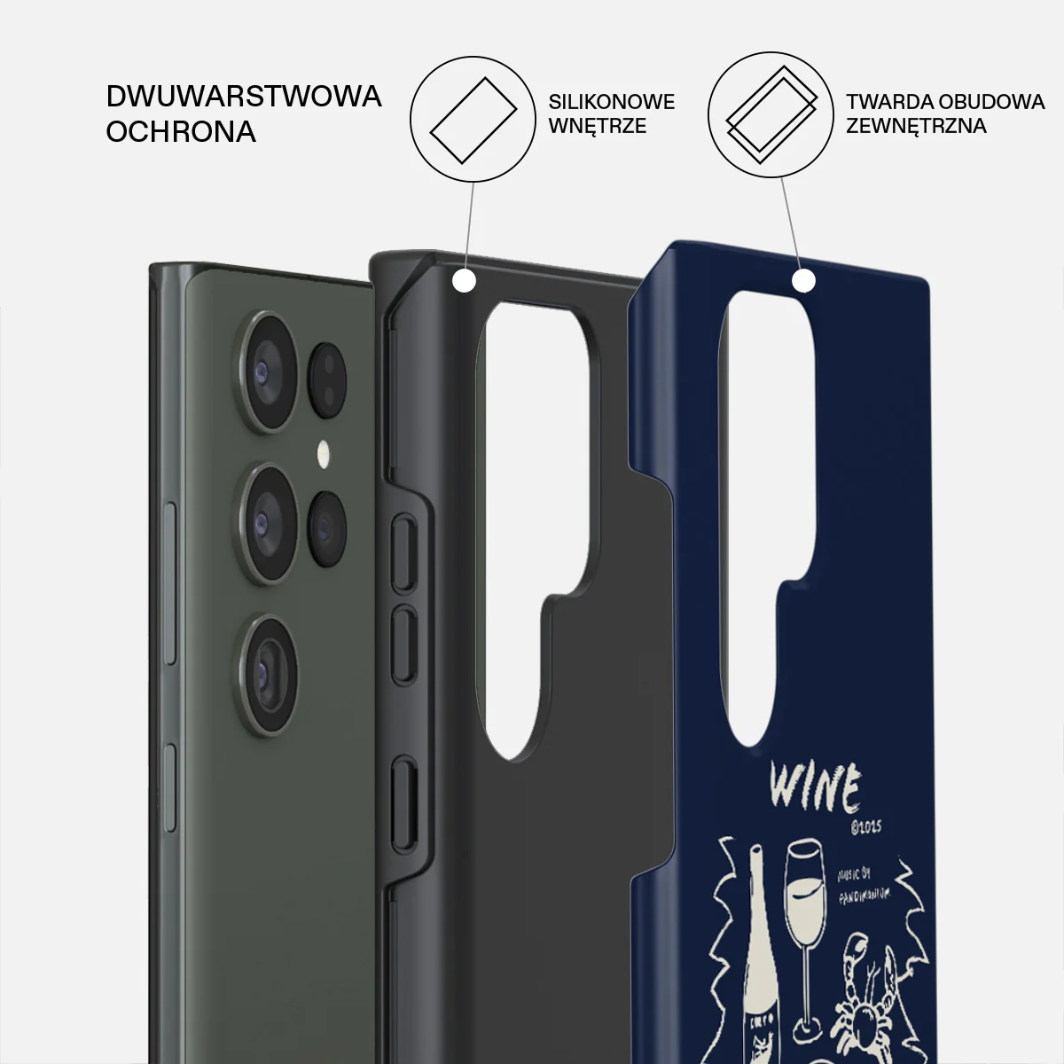 Wine & Dine - Samsung Galaxy S23 Ultra Etui - Image 2