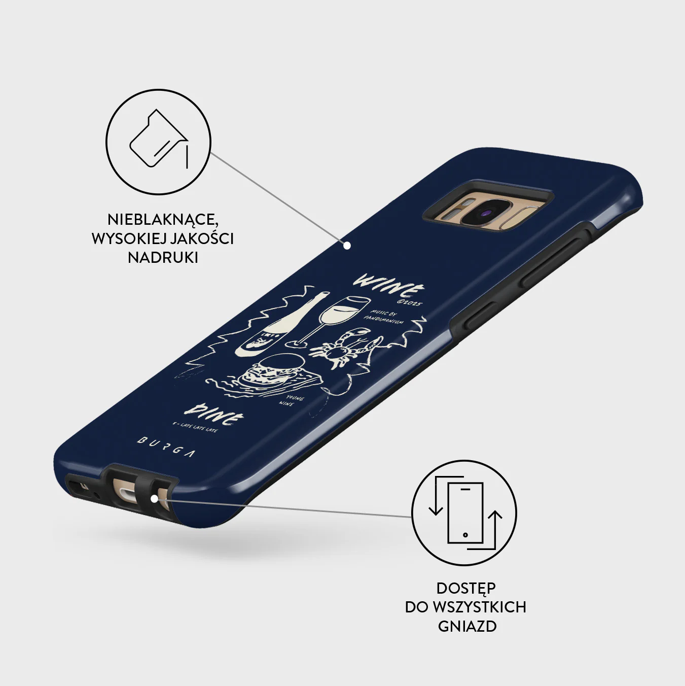 Wine & Dine - Samsung Galaxy S8 Etui - Image 7