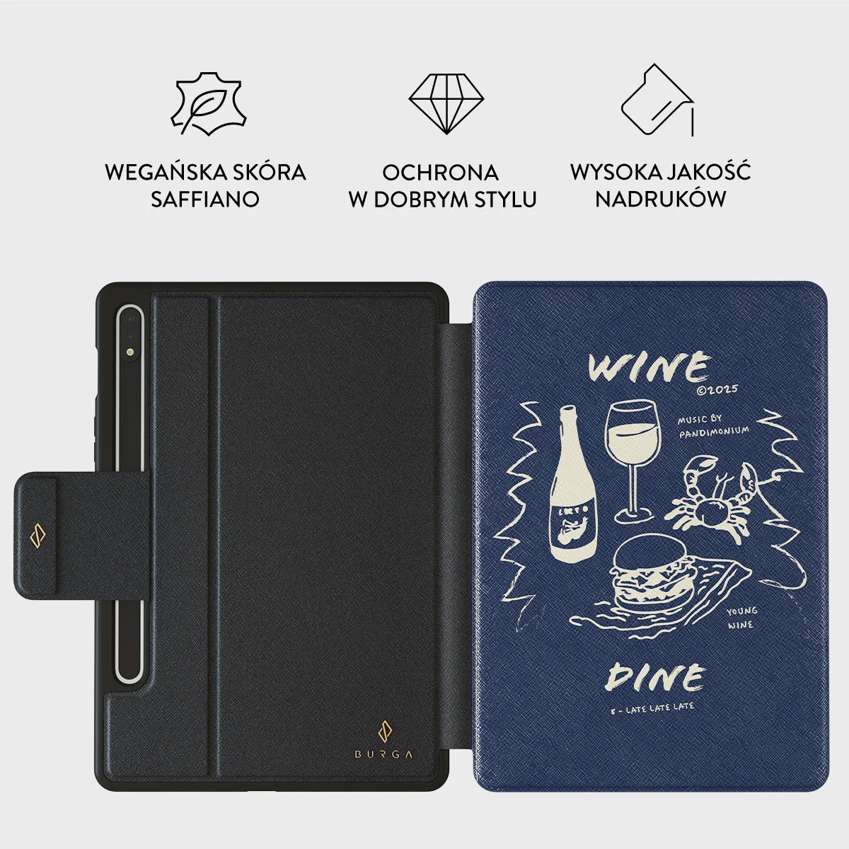 Wine & Dine - Etui na Samsung Galaxy Tab S9+ FE - Image 2