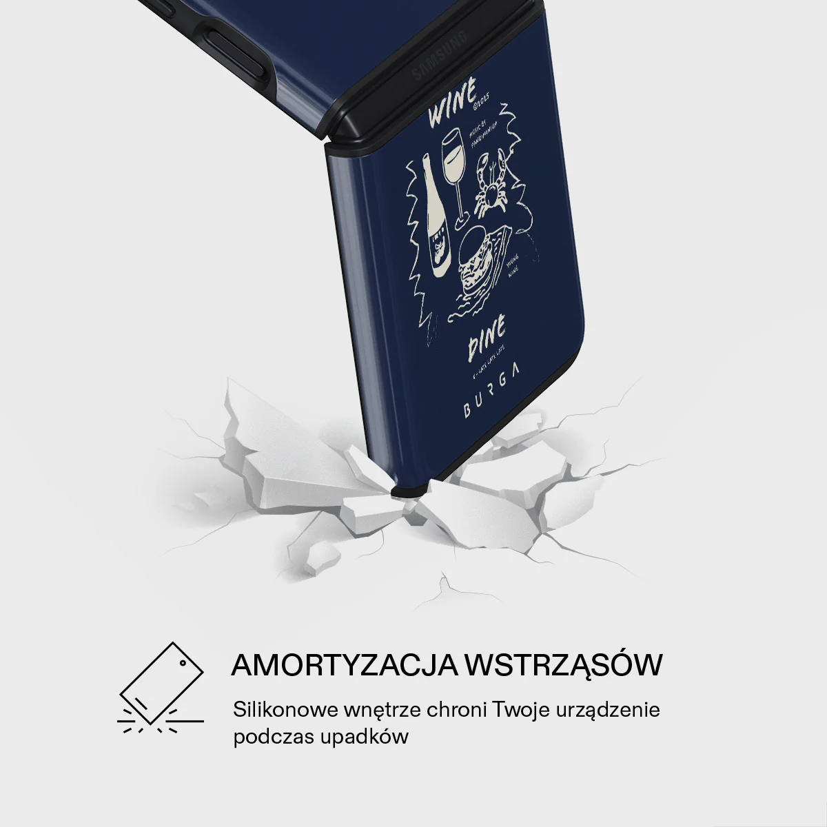 Wine & Dine - Samsung Galaxy Z Flip 3 Etui - Image 4