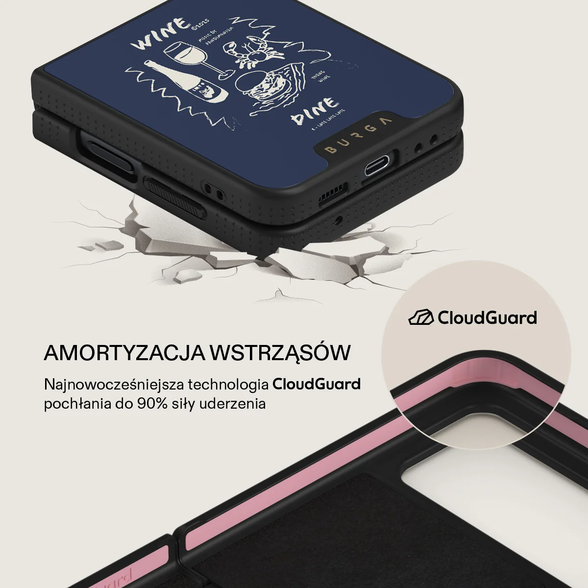 Wine & Dine - Samsung Galaxy Z Flip 4 Etui - Image 16