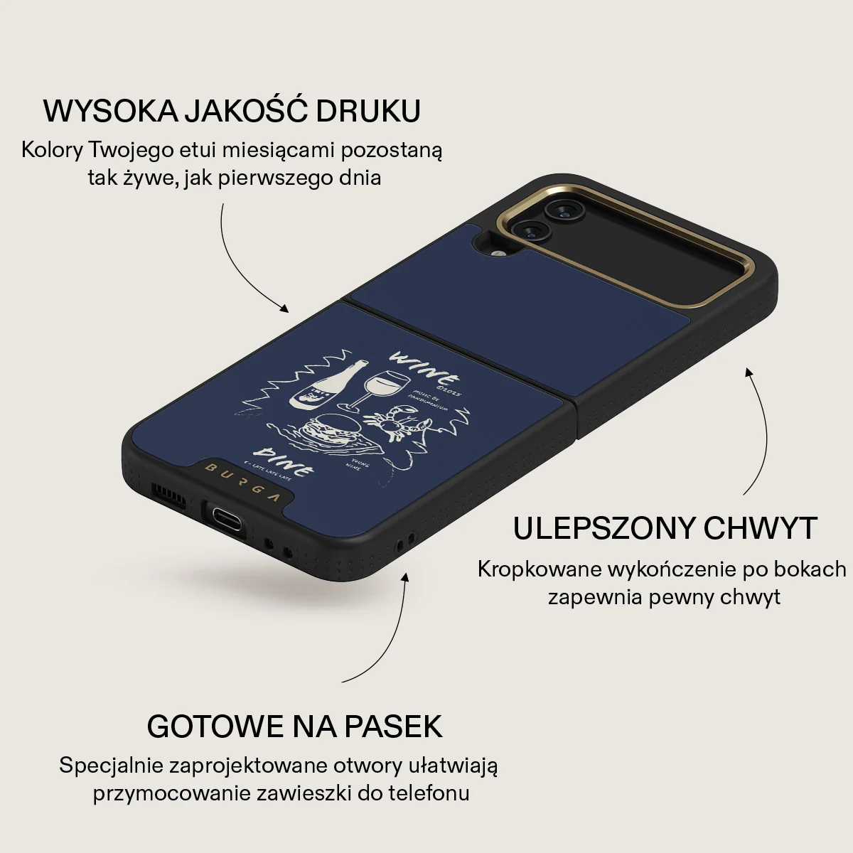 Wine & Dine - Samsung Galaxy Z Flip 4 Etui - Image 18