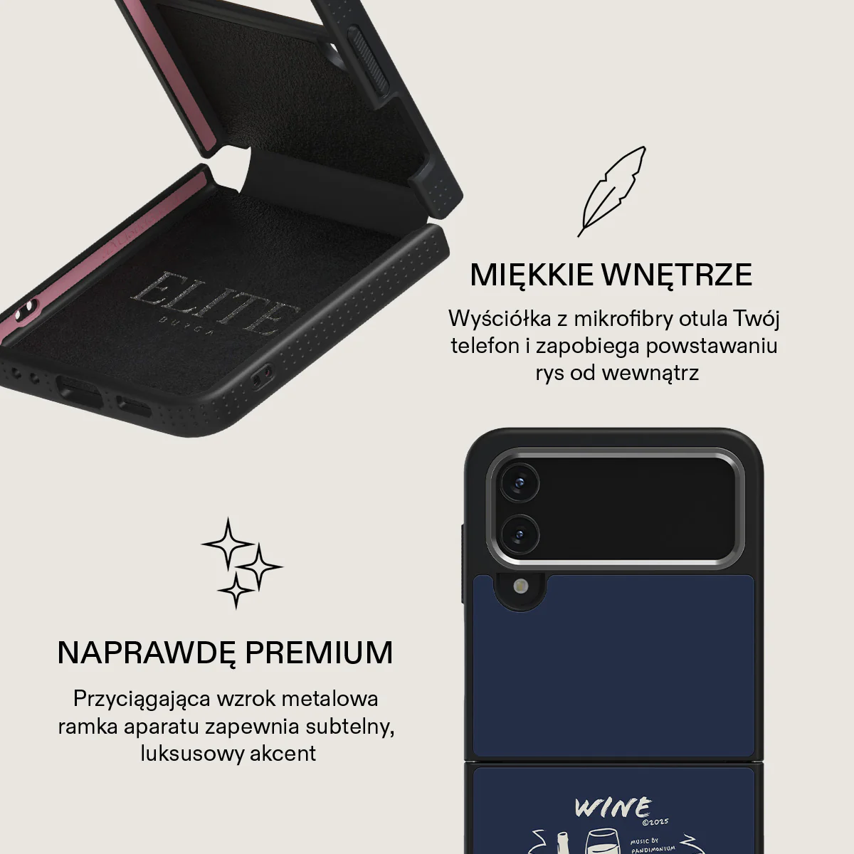 Wine & Dine - Samsung Galaxy Z Flip 4 Etui - Image 25