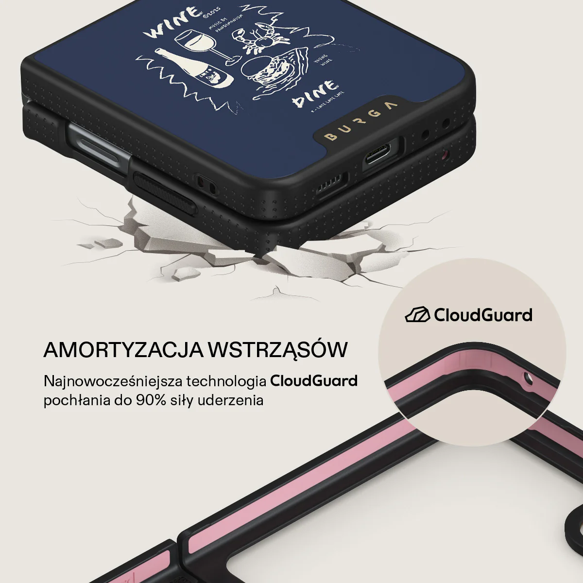Wine & Dine - Samsung Galaxy Z Flip 5 Etui - Image 10