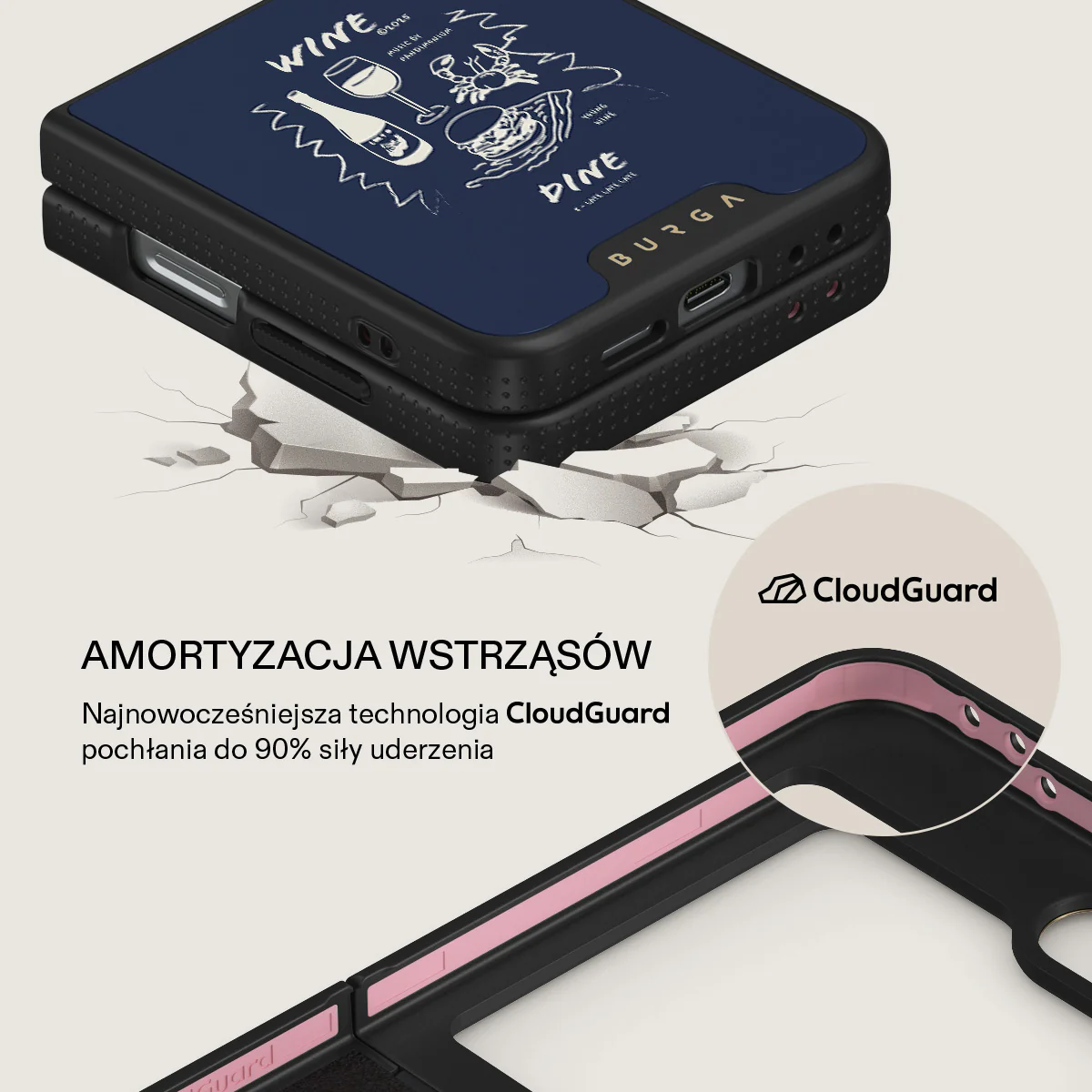 Wine & Dine - Samsung Galaxy Z Flip 6 Etui - Image 8