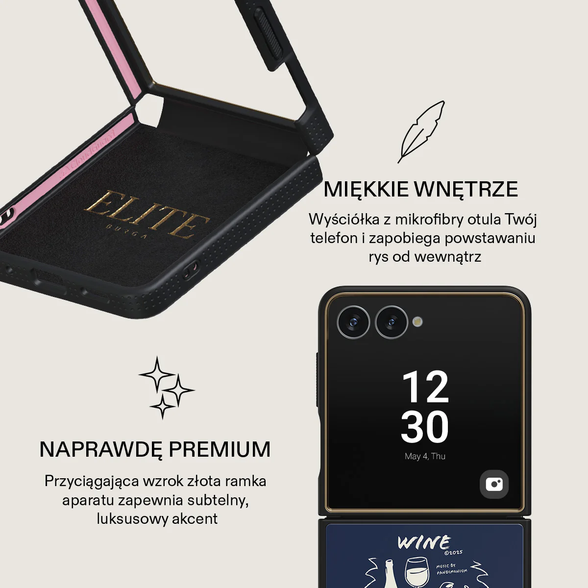 Wine & Dine - Samsung Galaxy Z Flip 7 Etui - Image 10