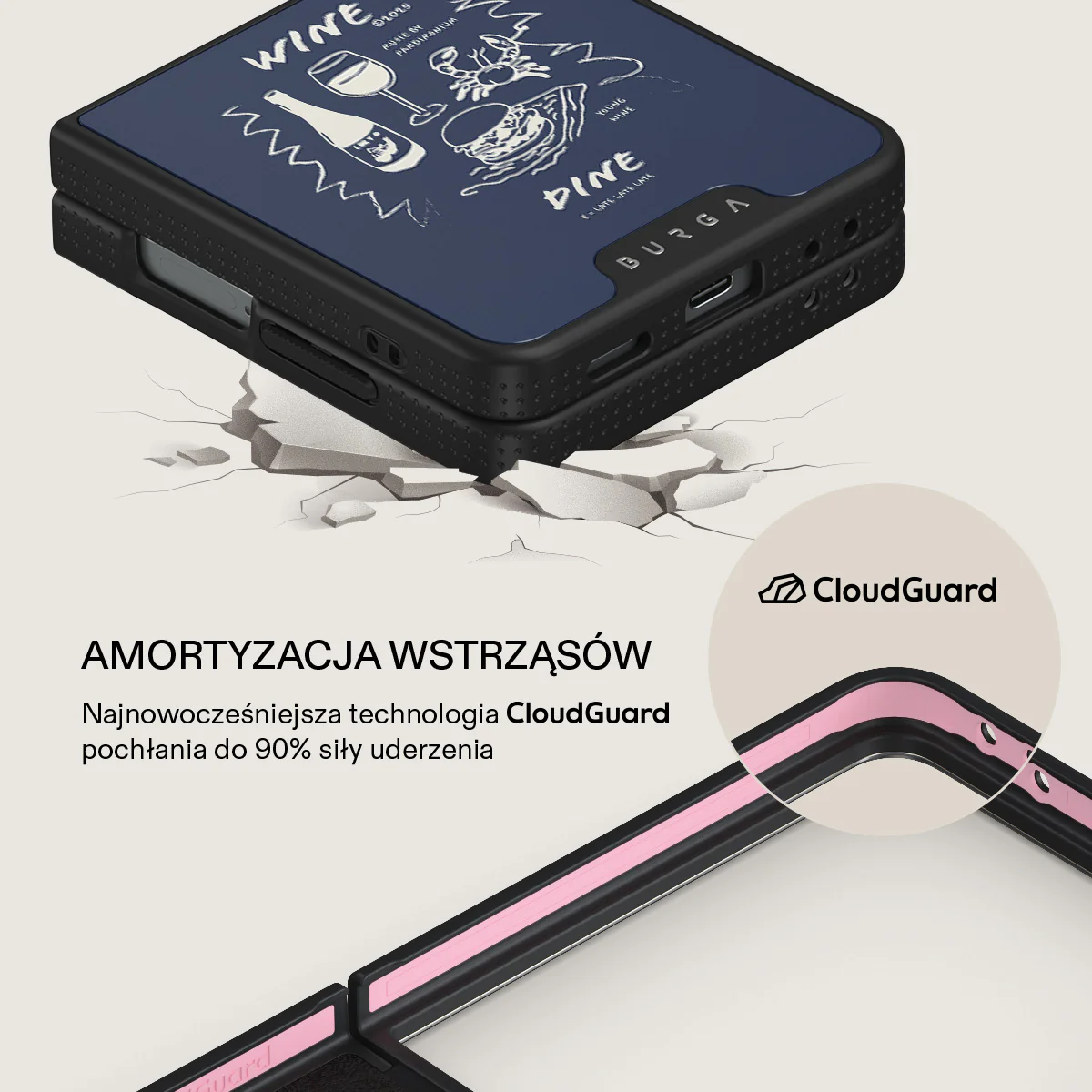 Wine & Dine - Samsung Galaxy Z Flip 7 Etui - Image 14