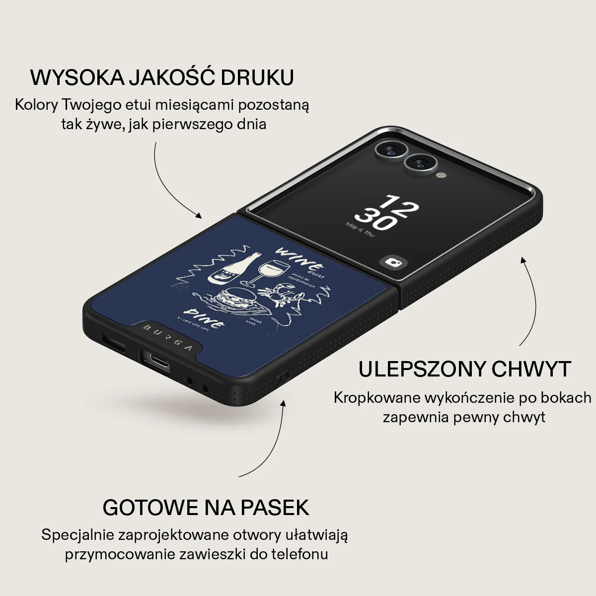Wine & Dine - Samsung Galaxy Z Flip 7 Etui - Image 16