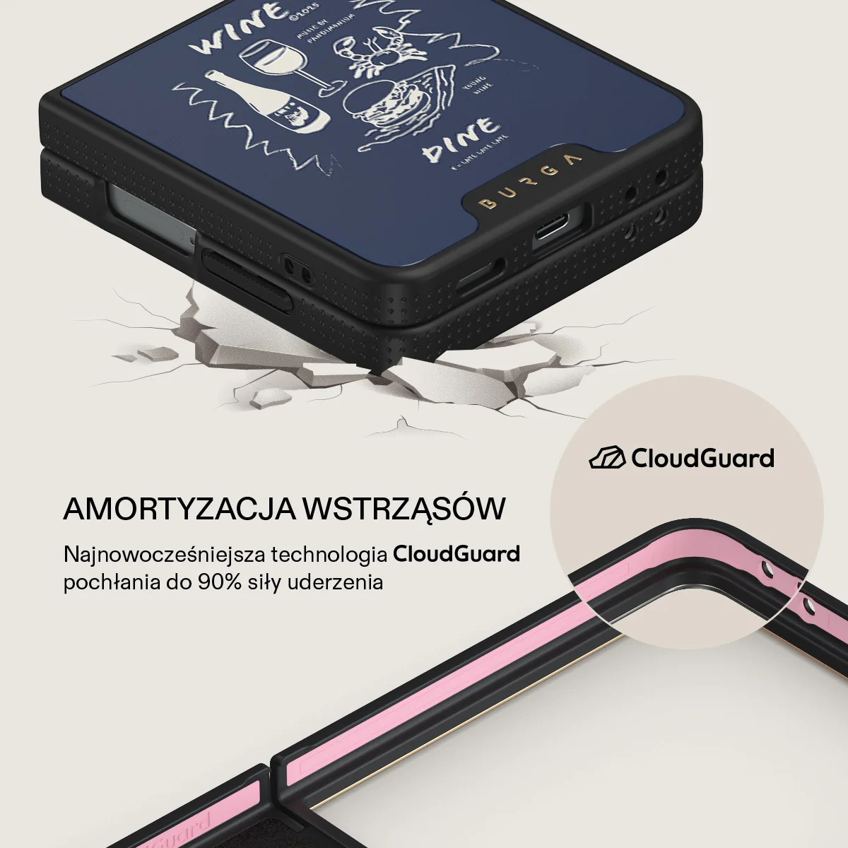 Wine & Dine - Samsung Galaxy Z Flip 7 Etui - Image 7