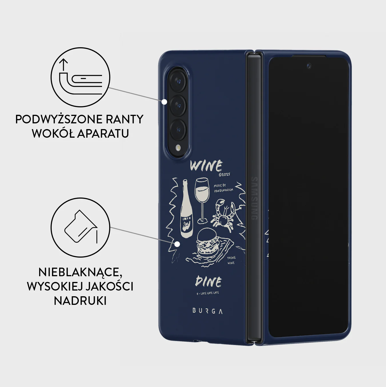 Wine & Dine - Samsung Galaxy Z Fold 3 Etui - Image 3