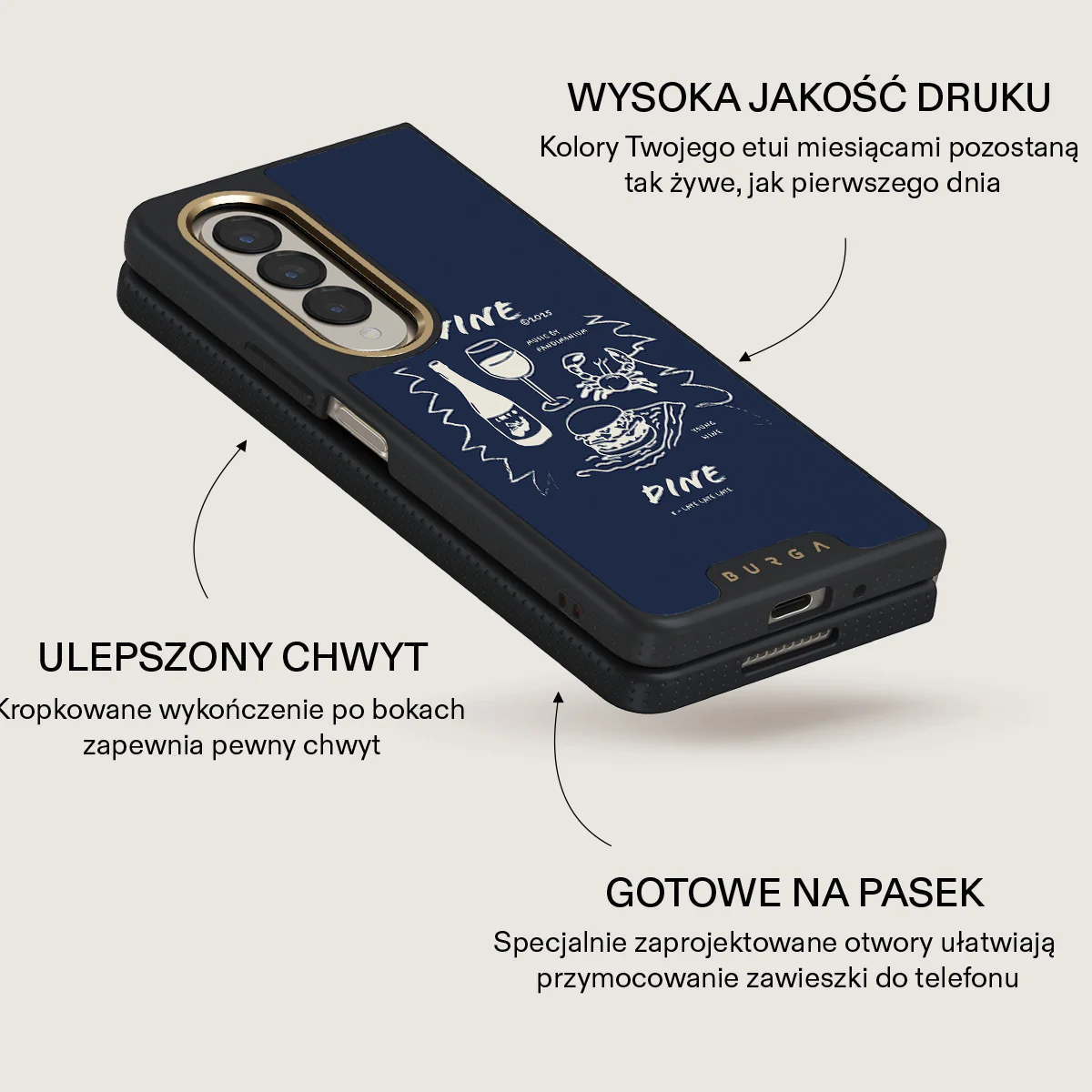 Wine & Dine - Samsung Galaxy Z Fold 4 Etui - Image 10
