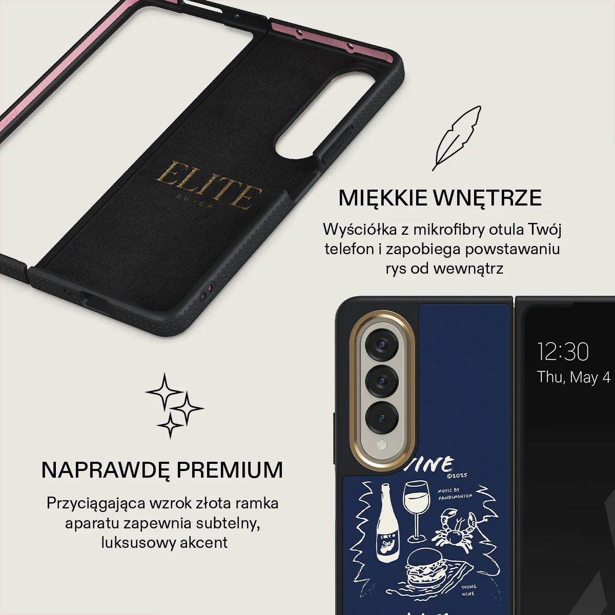 Wine & Dine - Samsung Galaxy Z Fold 4 Etui - Image 11
