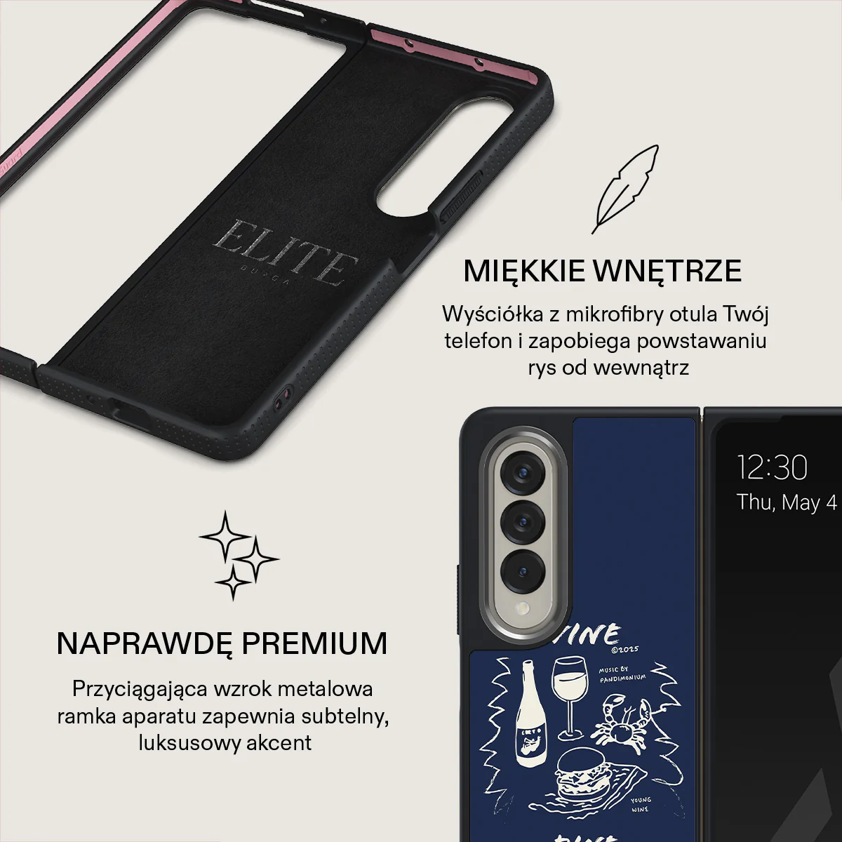Wine & Dine - Samsung Galaxy Z Fold 4 Etui - Image 18