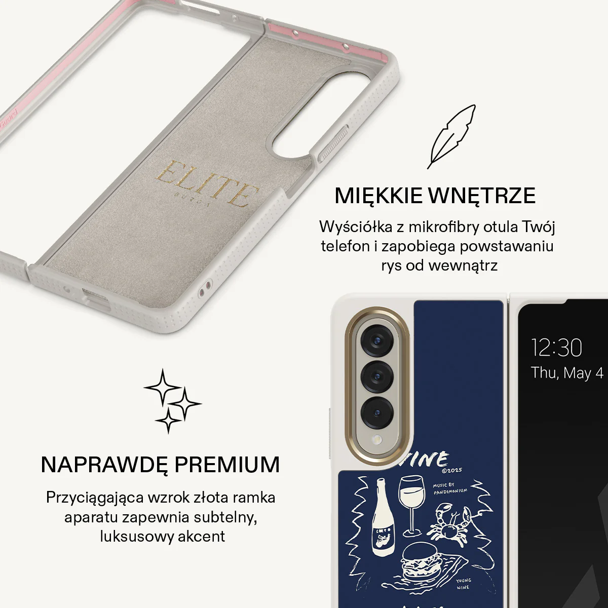 Wine & Dine - Samsung Galaxy Z Fold 4 Etui - Image 25