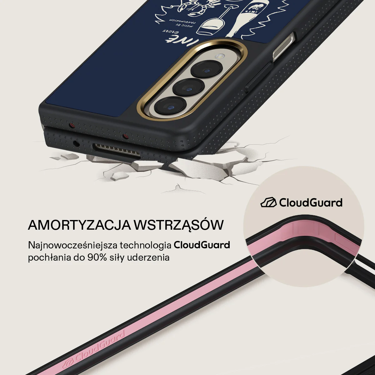 Wine & Dine - Samsung Galaxy Z Fold 4 Etui - Image 8