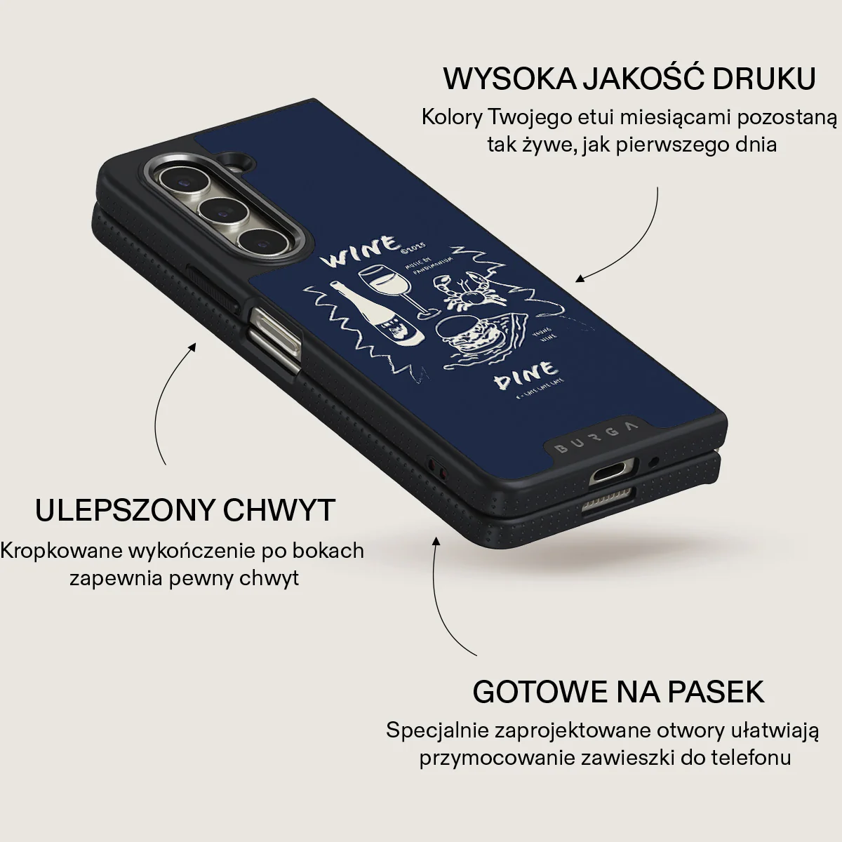 Wine & Dine - Samsung Galaxy Z Fold 5 Etui - Image 12
