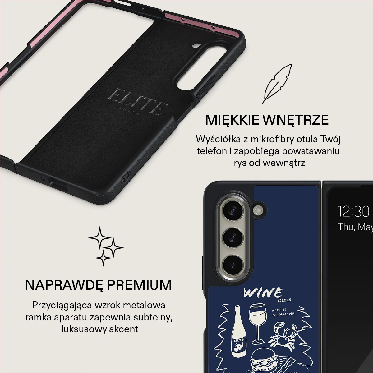 Wine & Dine - Samsung Galaxy Z Fold 5 Etui - Image 13