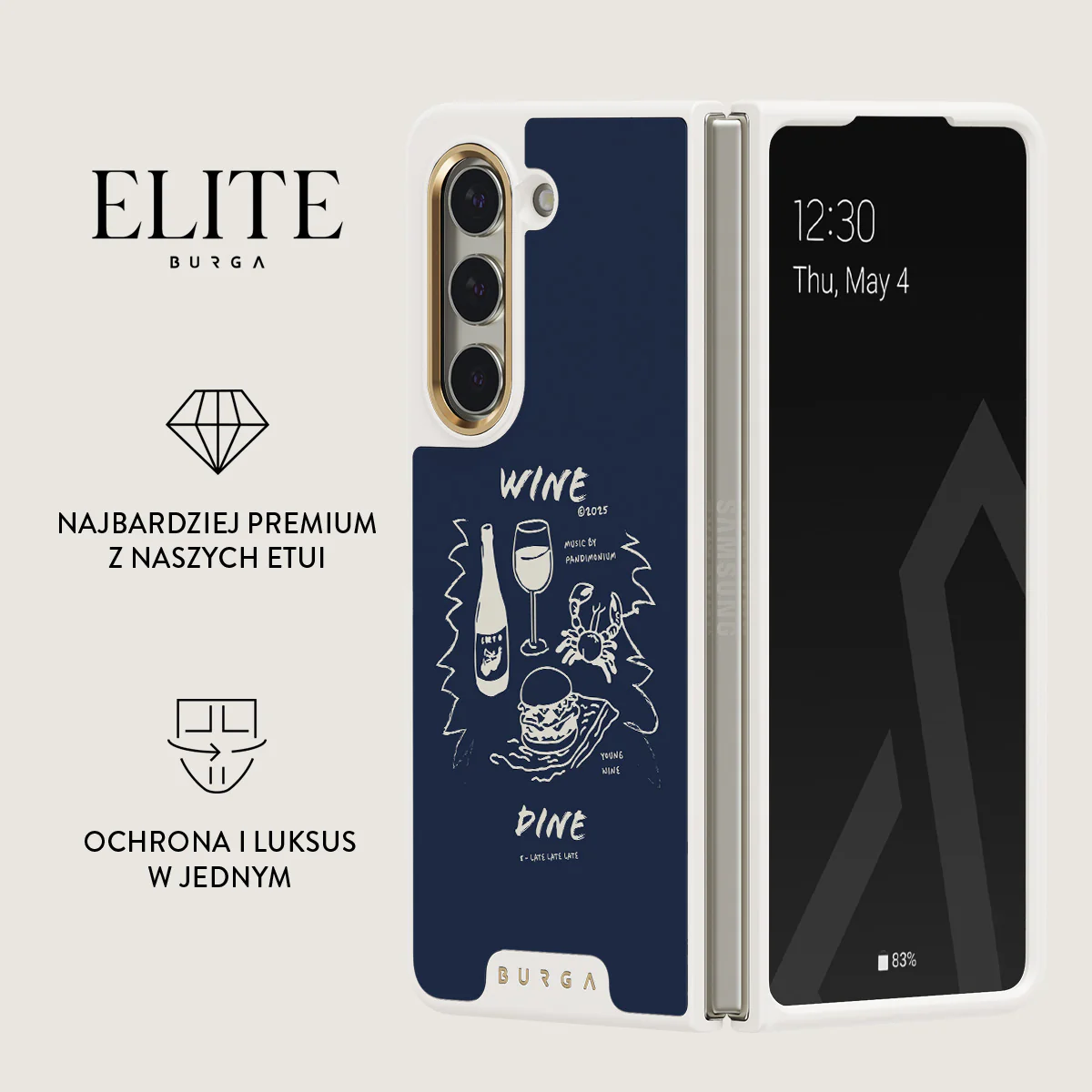 Wine & Dine - Samsung Galaxy Z Fold 5 Etui - Image 16