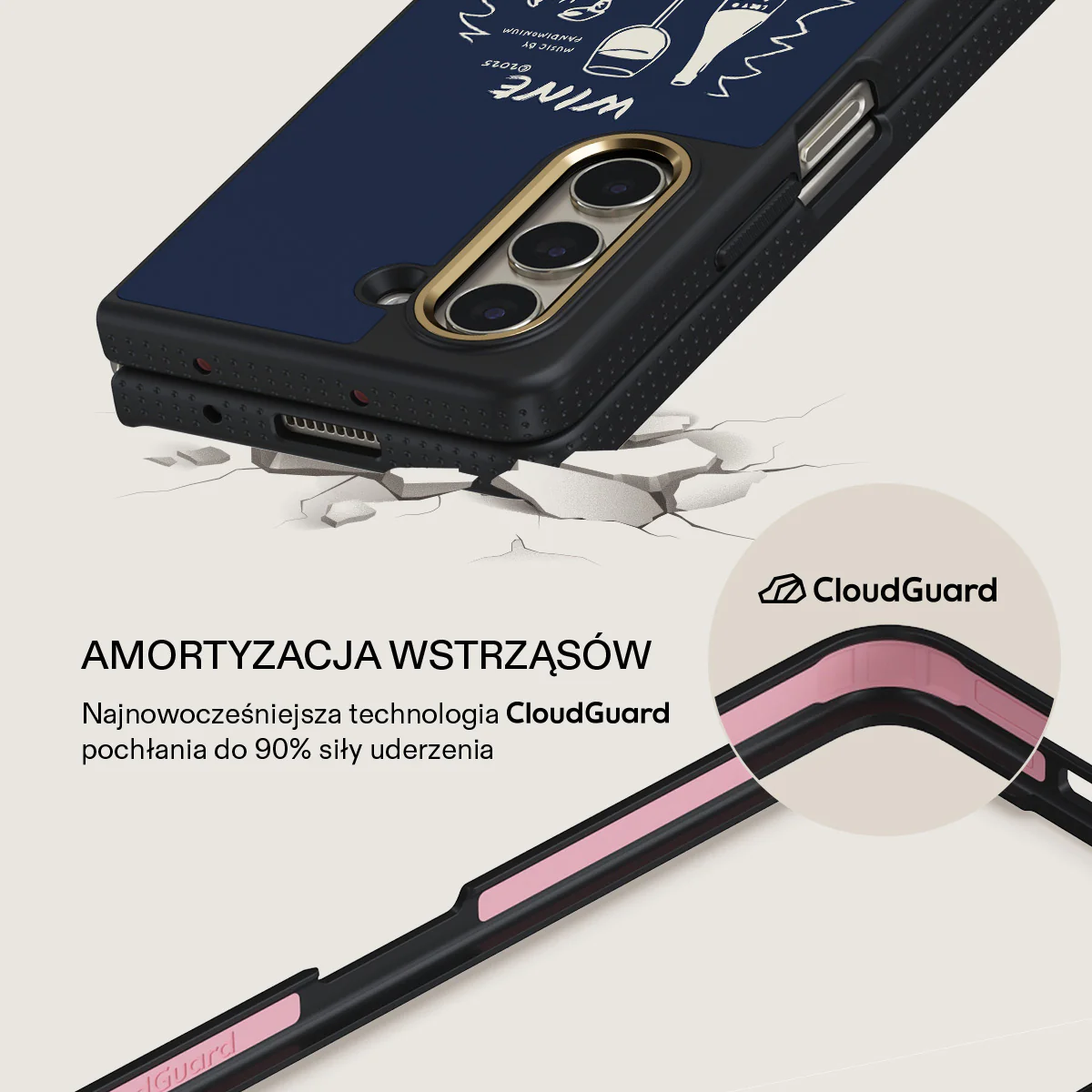 Wine & Dine - Samsung Galaxy Z Fold 5 Etui - Image 3