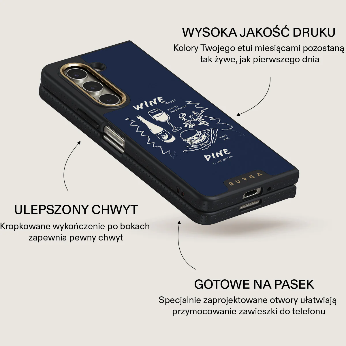 Wine & Dine - Samsung Galaxy Z Fold 5 Etui - Image 5
