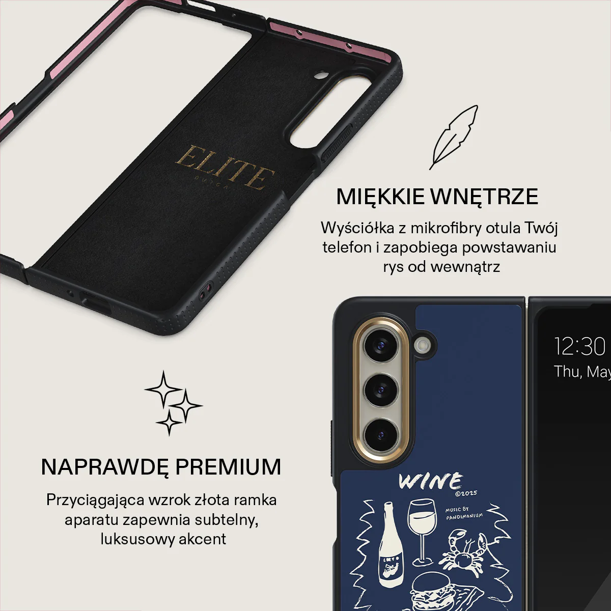 Wine & Dine - Samsung Galaxy Z Fold 5 Etui - Image 6