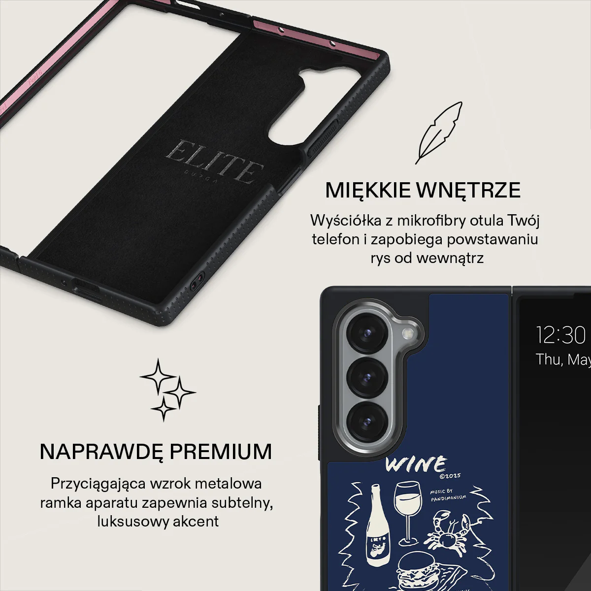 Wine & Dine - Samsung Galaxy Z Fold 6 Etui - Image 13