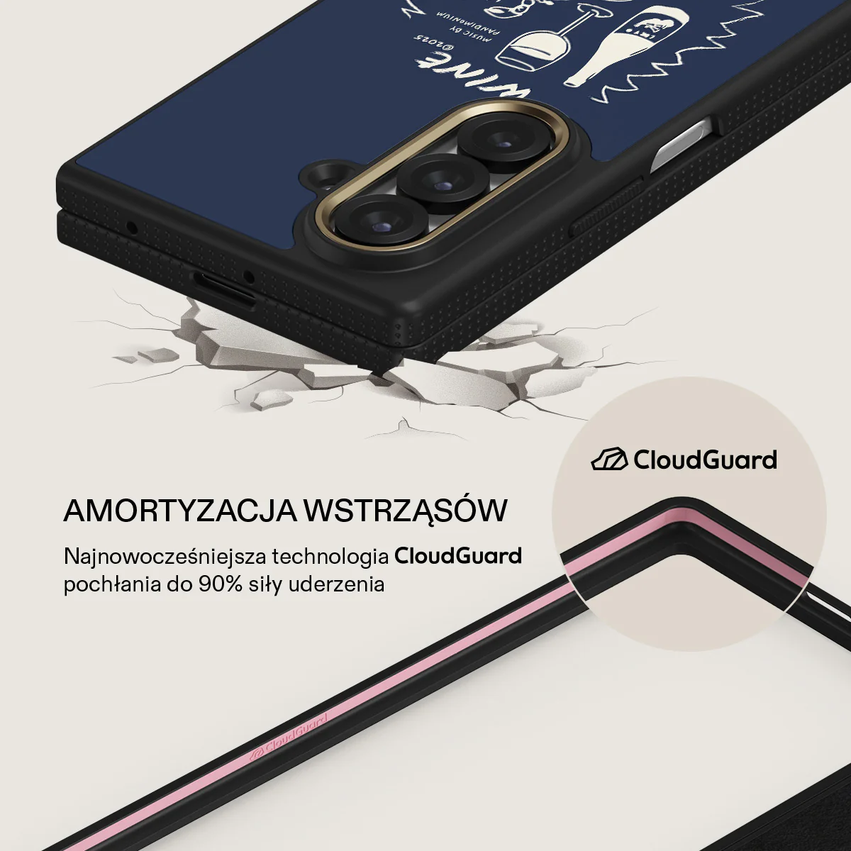 Wine & Dine - Samsung Galaxy Z Fold 7 Etui - Image 3