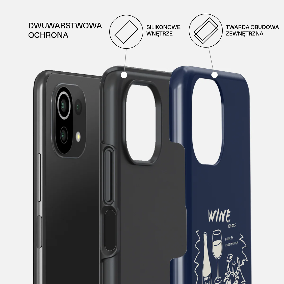 Wine & Dine - Xiaomi 11 Lite 5G NE Etui - Image 2