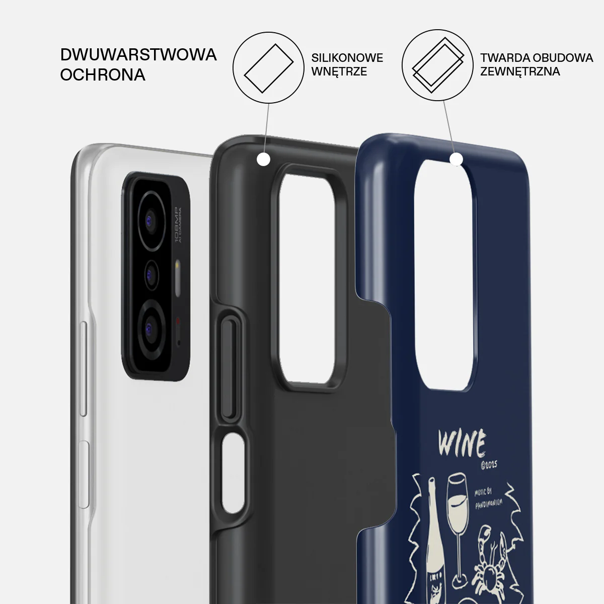 Wine & Dine - Xiaomi 11T / 11T Pro Etui - Image 2