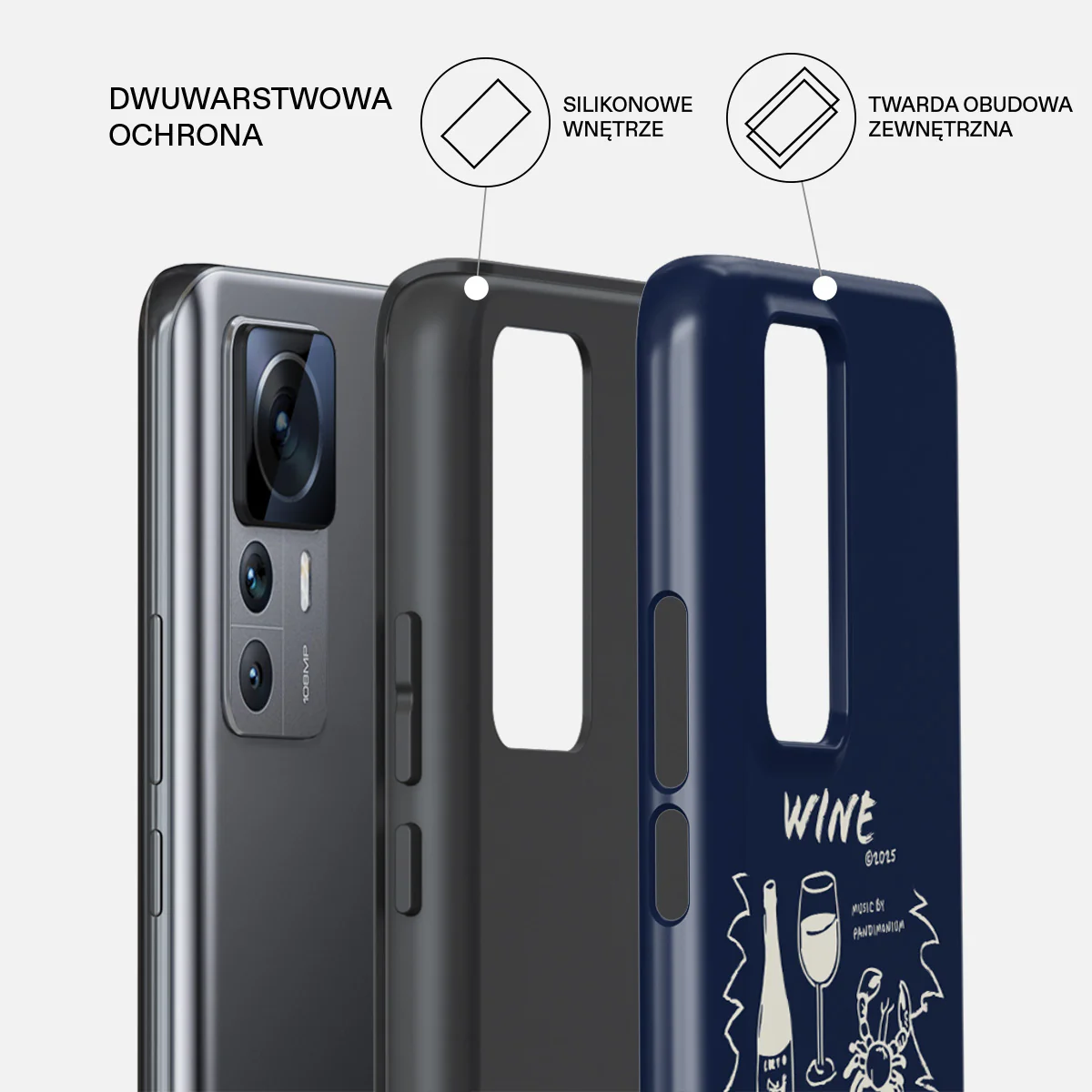 Wine & Dine - Xiaomi 12T Pro Etui - Image 2