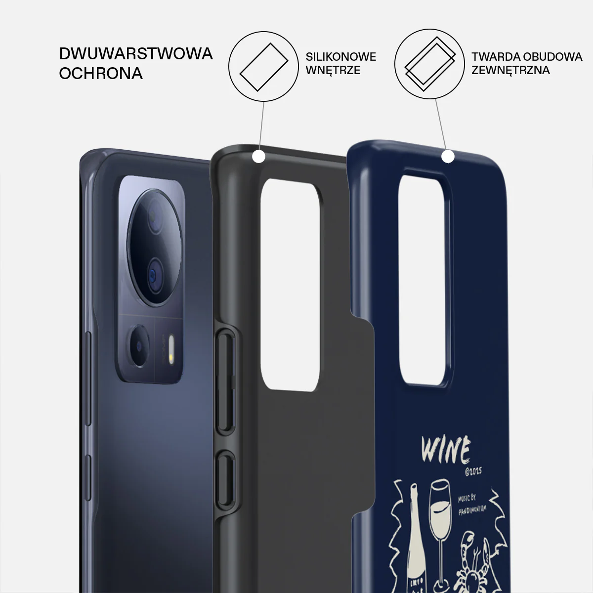 Wine & Dine - Xiaomi 13 Lite Etui - Image 2