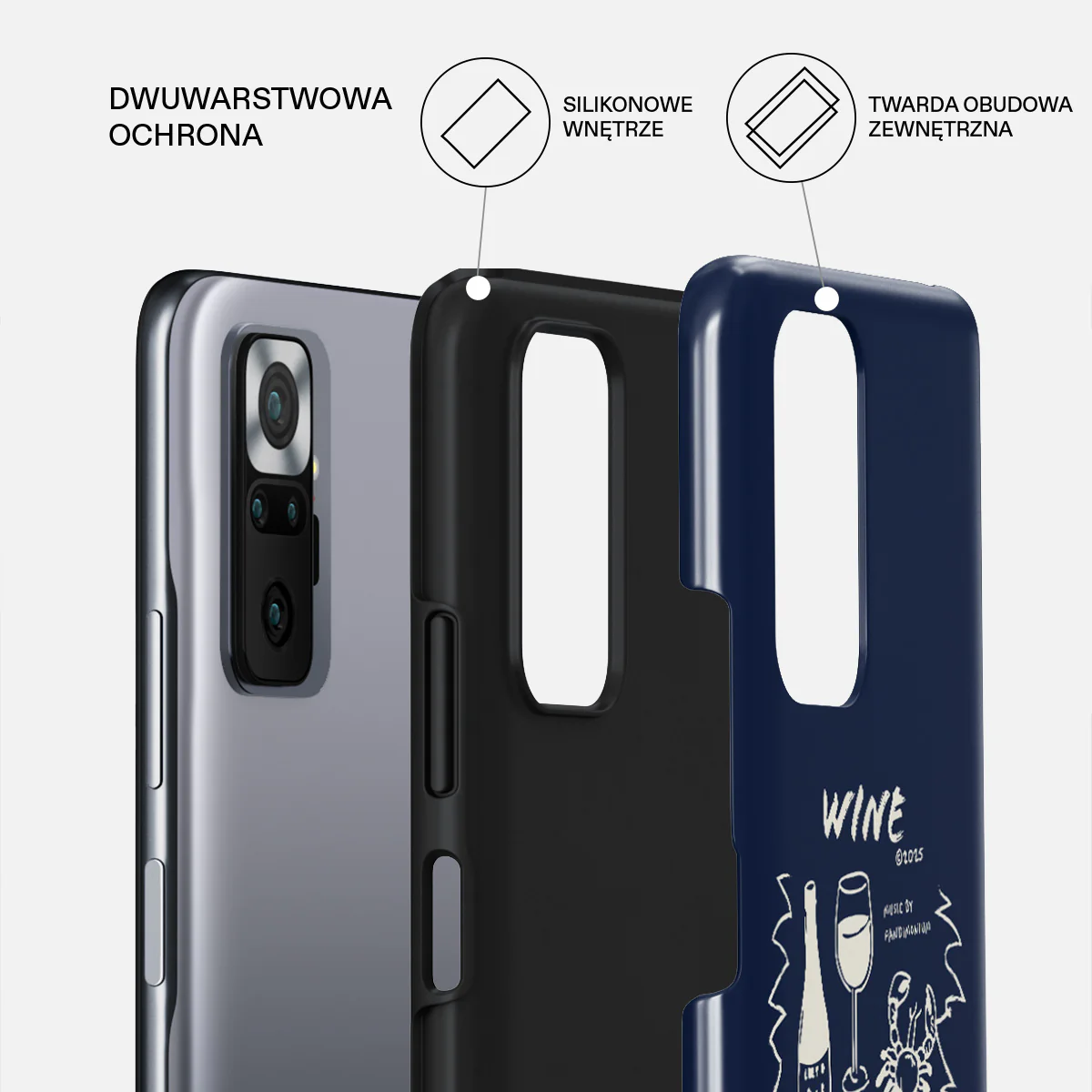 Wine & Dine - Xiaomi Redmi Note 10 Pro Etui - Image 2