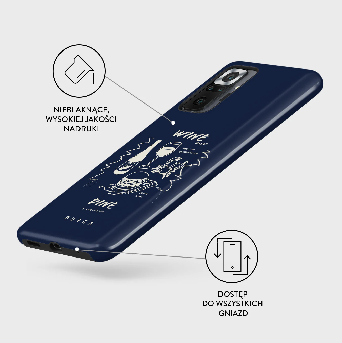 Wine & Dine - Xiaomi Redmi Note 10 Pro Etui - Image 3