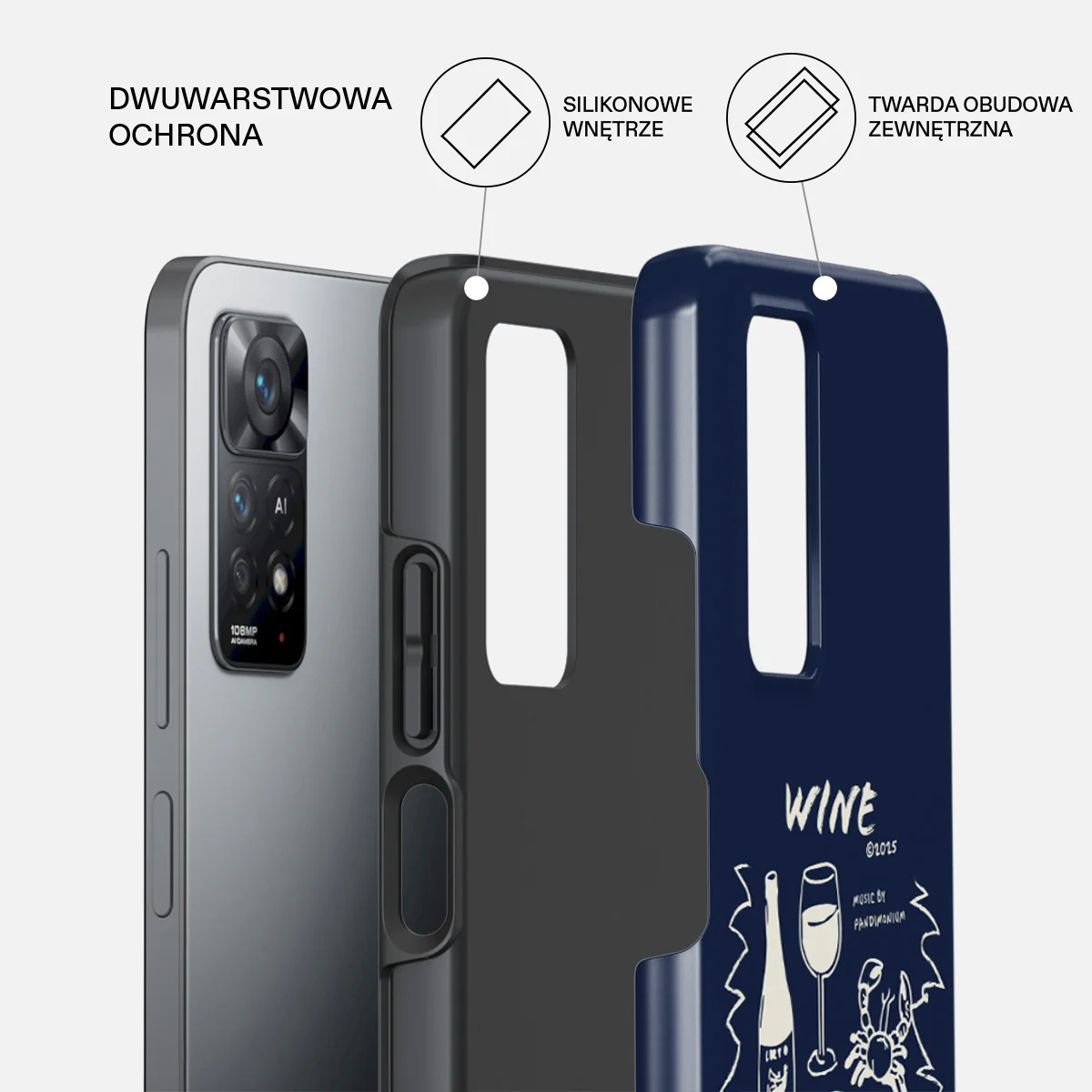 Wine & Dine - Xiaomi Redmi Note 11 Pro Etui - Image 2