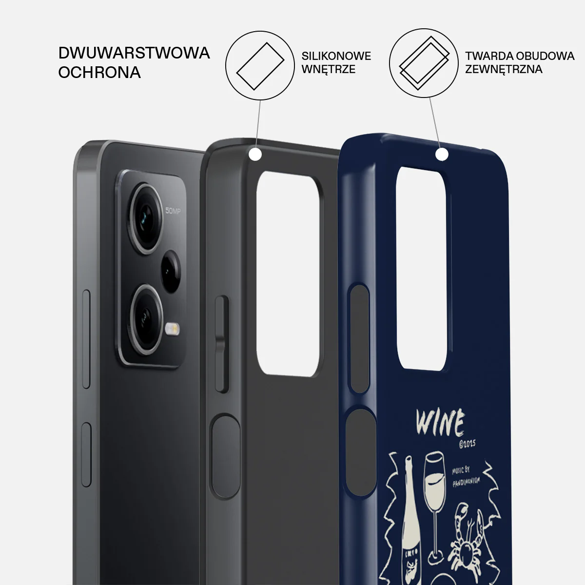 Wine & Dine - Xiaomi Redmi Note 12 Pro 5G Etui - Image 2