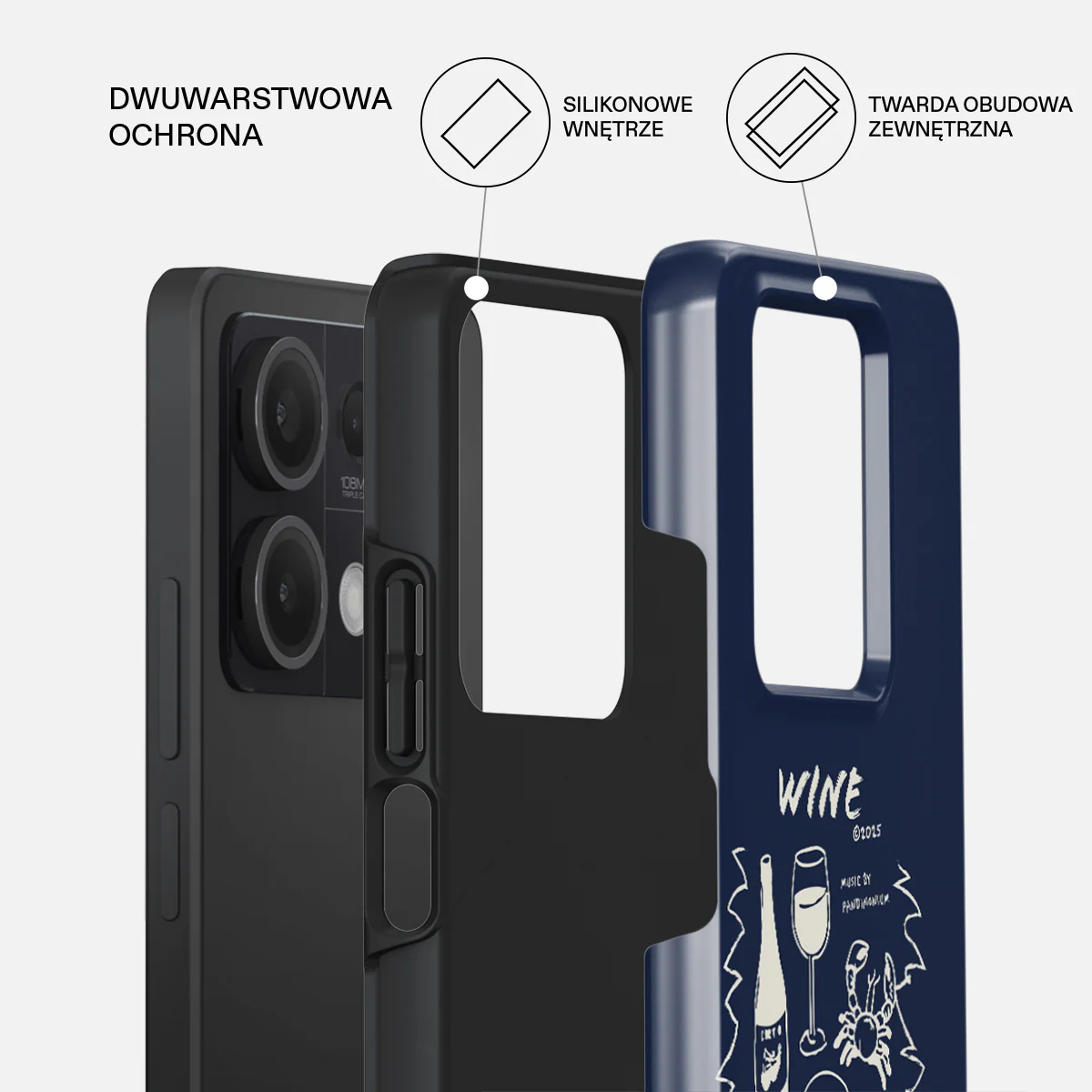Wine & Dine - Xiaomi Redmi Note 13 5G Etui - Image 2