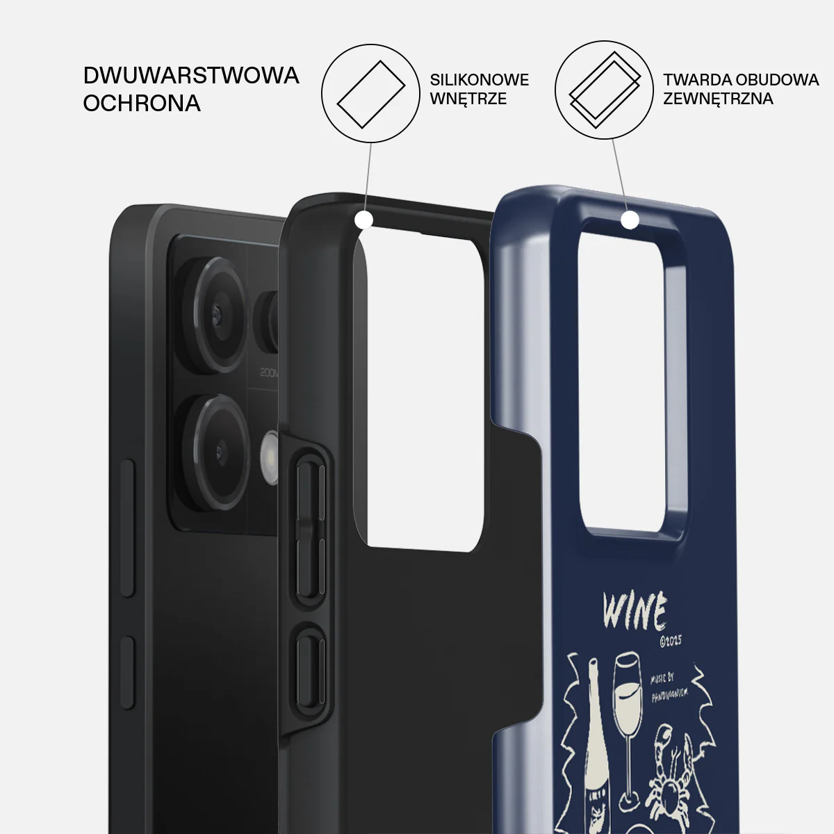 Wine & Dine - Xiaomi Redmi Note 13 Pro 5G Etui - Image 2