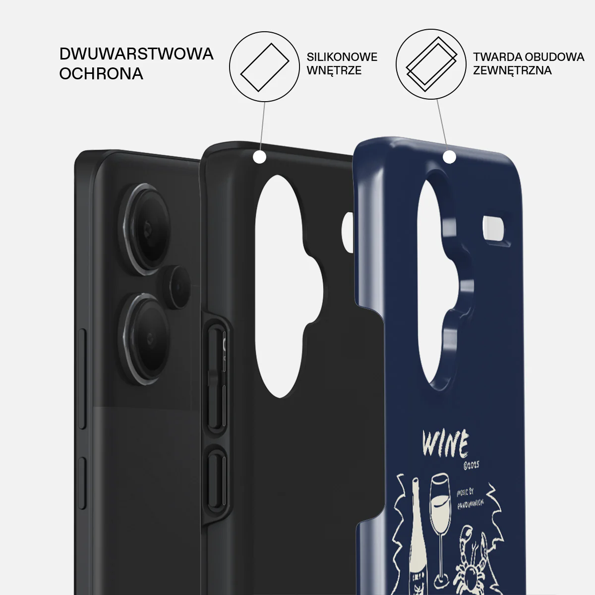 Wine & Dine - Xiaomi Redmi Note 13 Pro+ 5G Etui - Image 2