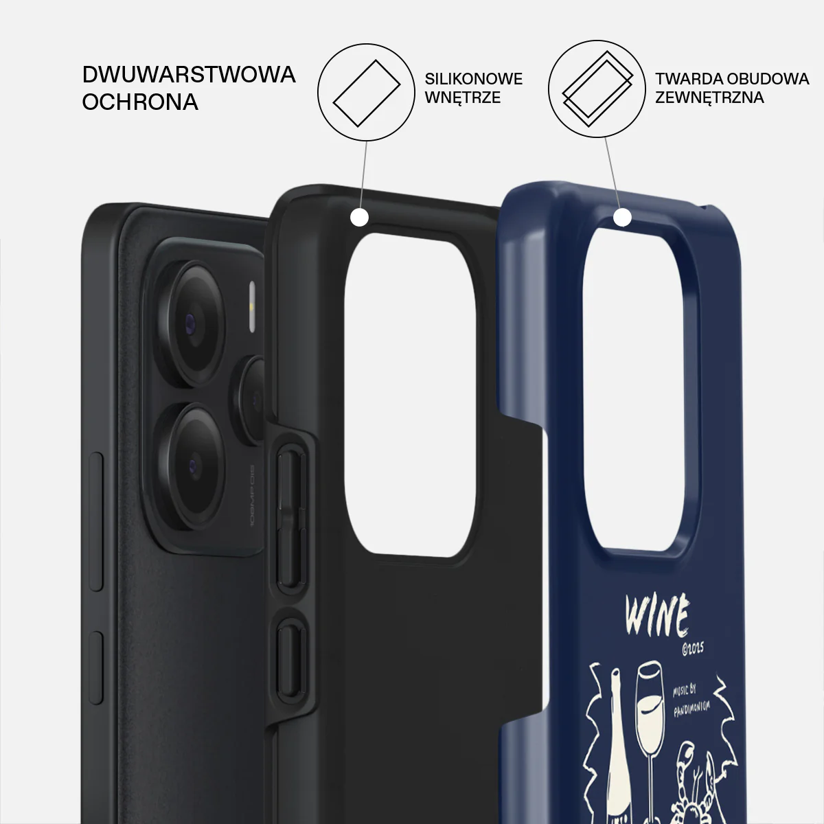 Wine & Dine - Xiaomi Redmi Note 14 5G Etui - Image 2