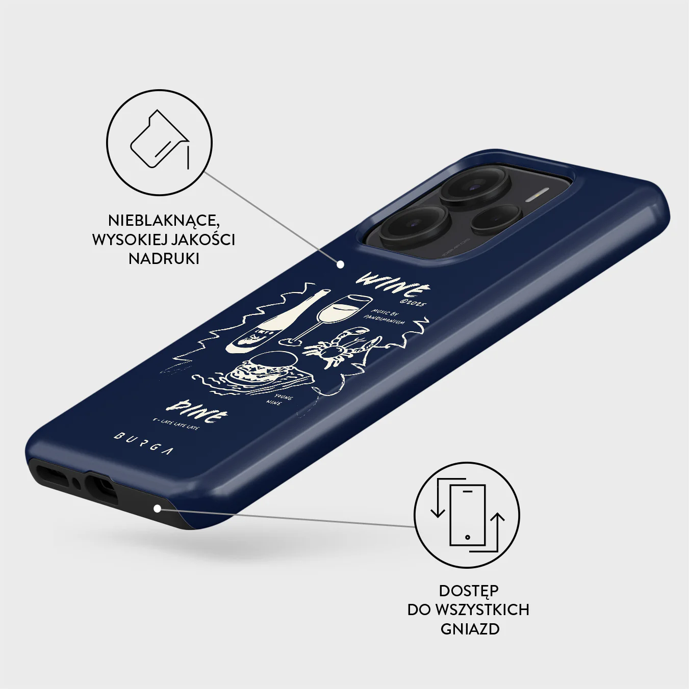 Wine & Dine - Xiaomi Redmi Note 14 5G Etui - Image 3
