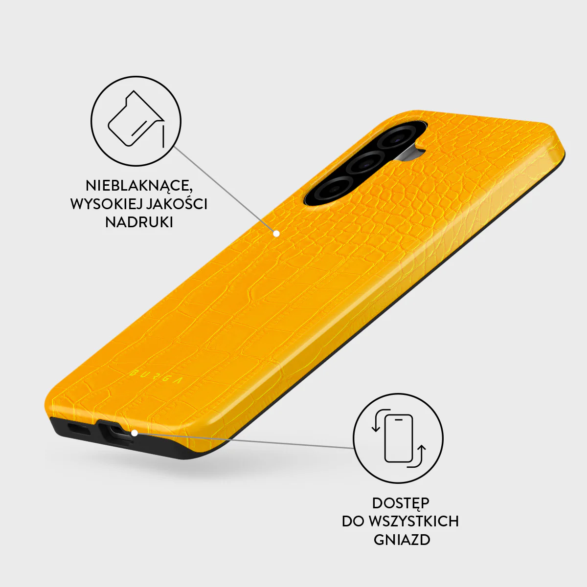Canary Yellow - Samsung Galaxy A57 5G Etui - Image 3